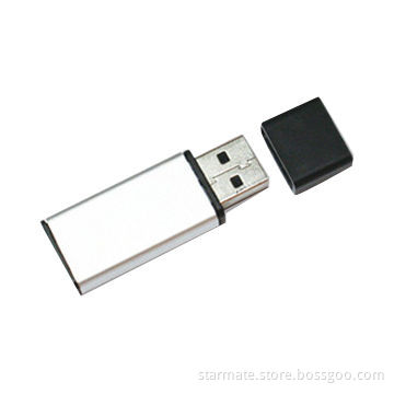 Metal USB Flash Drive with 32MB to 16GB Capacity, Supports Plug-and-play Function